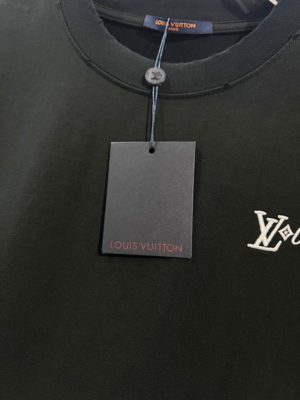 LOUIS VUITTON High Quality 320g Crew Neck Short Sleeve T-Shirt Style 12