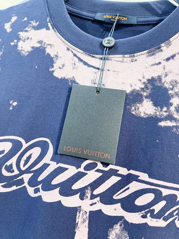 LOUIS VUITTON High Quality 320g Crew Neck Short Sleeve T-Shirt Style 14