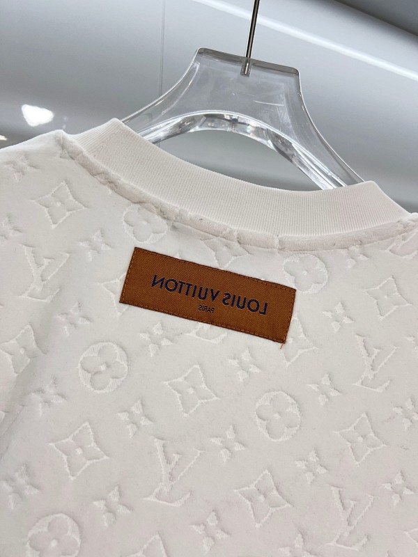 LOUIS VUITTON High Quality 320g Crew Neck Short Sleeve T-Shirt Style 15