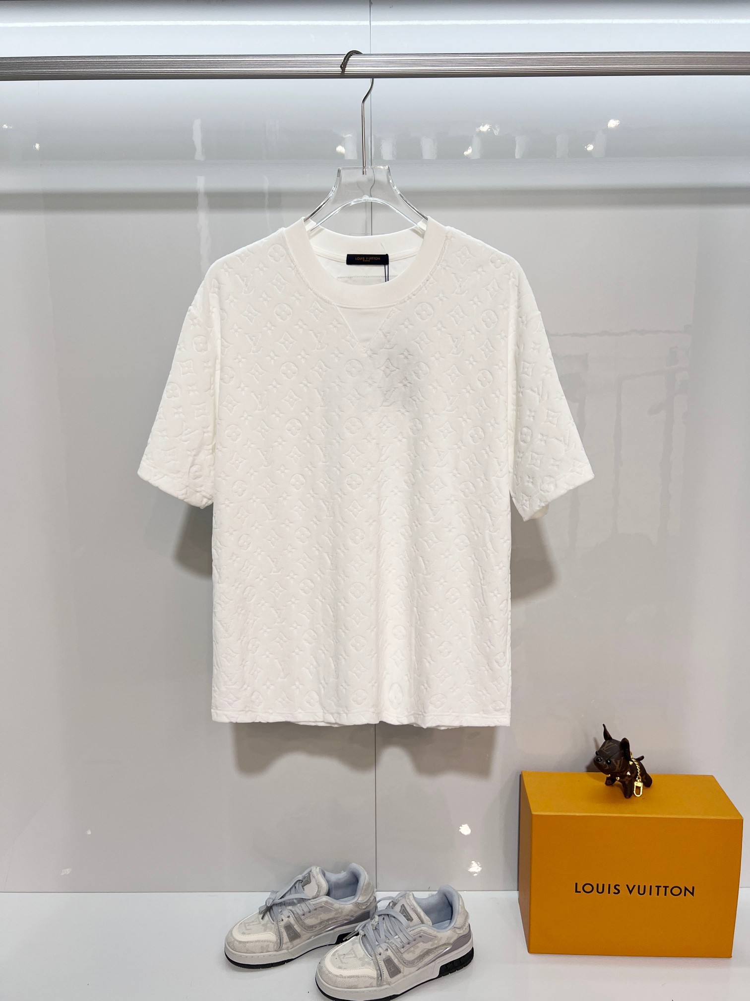 LOUIS VUITTON High Quality 320g Crew Neck Short Sleeve T-Shirt Style 15