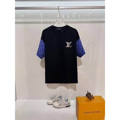 LOUIS VUITTON High Quality 320g Crew Neck Short Sleeve T-Shirt Style 16 01