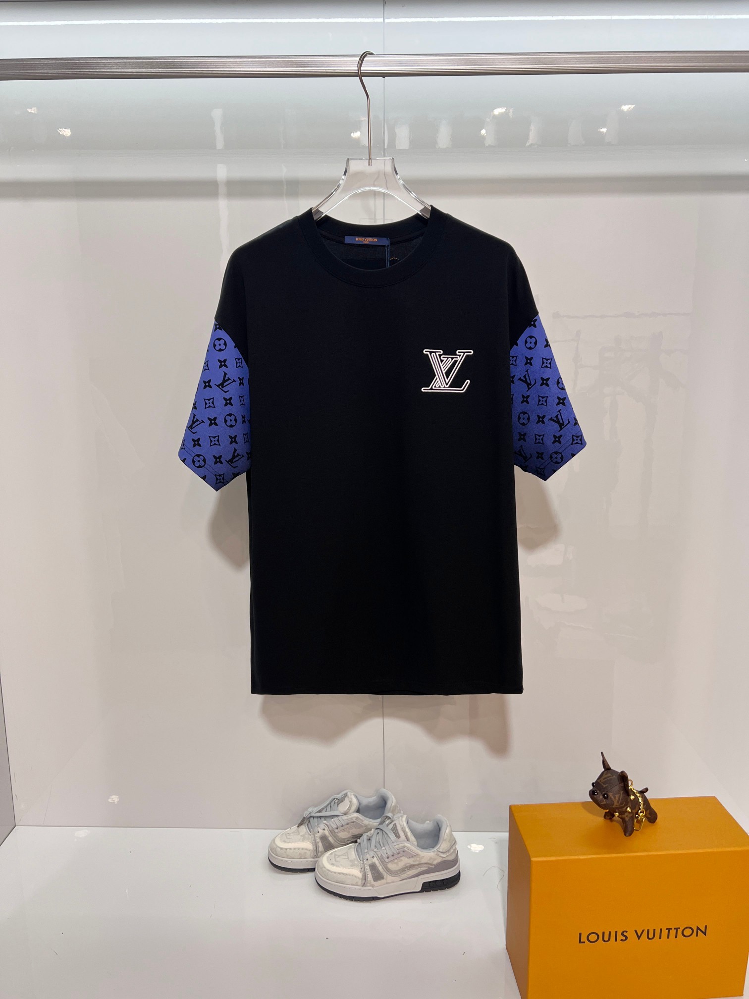LOUIS VUITTON High Quality 320g Crew Neck Short Sleeve T-Shirt Style 16