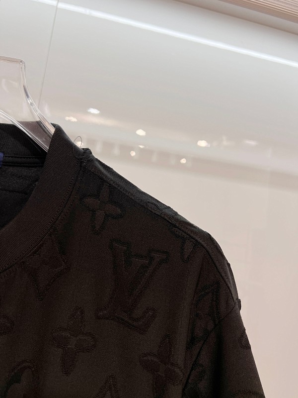 LOUIS VUITTON High Quality 320g Crew Neck Short Sleeve T-Shirt Style 19