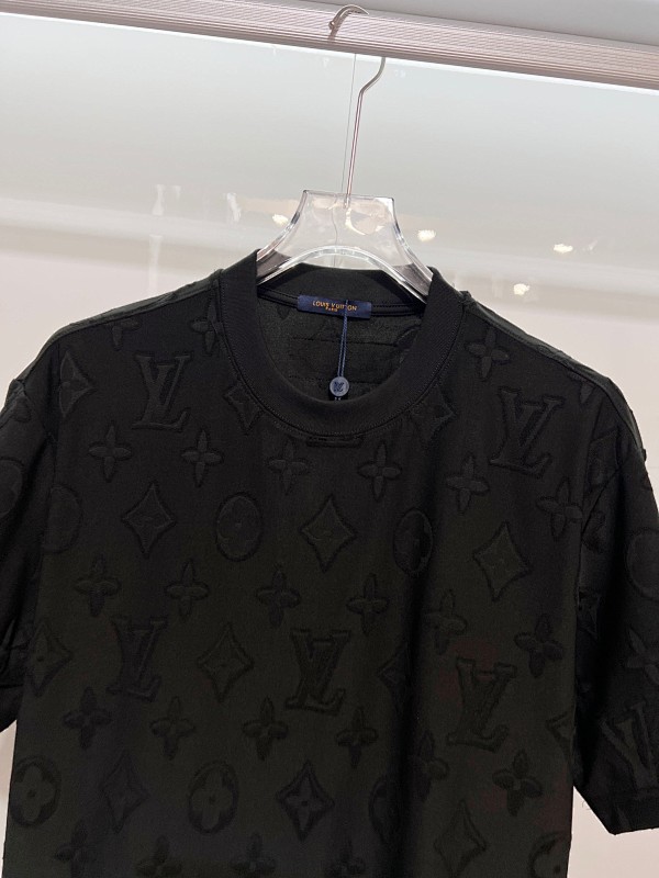 LOUIS VUITTON High Quality 320g Crew Neck Short Sleeve T-Shirt Style 19
