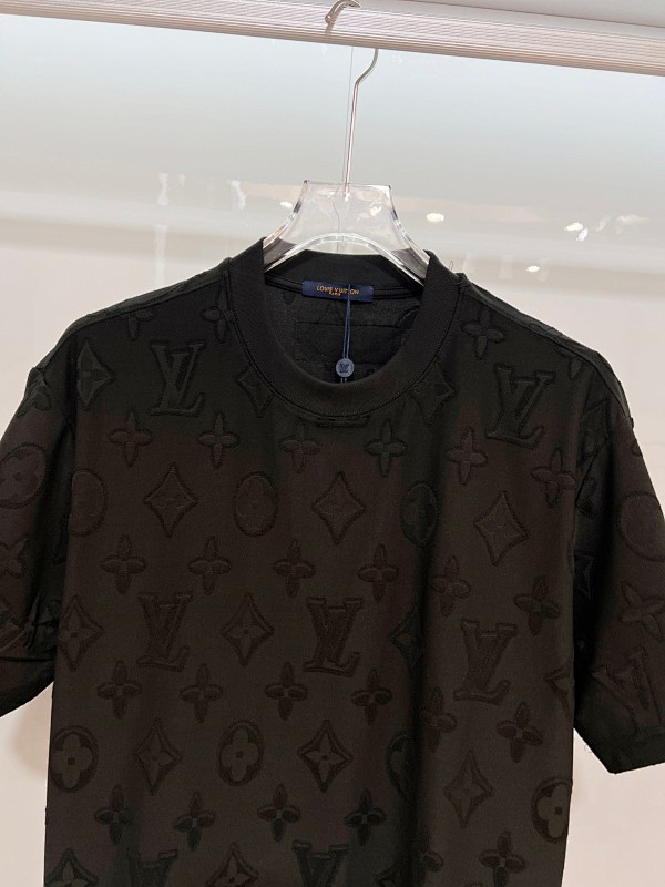 LOUIS VUITTON High Quality 320g Crew Neck Short Sleeve T-Shirt Style 19