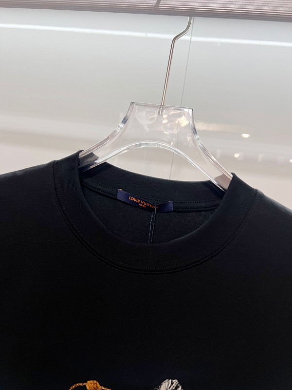 LOUIS VUITTON High Quality 320g Crew Neck Short Sleeve T-Shirt Style 1