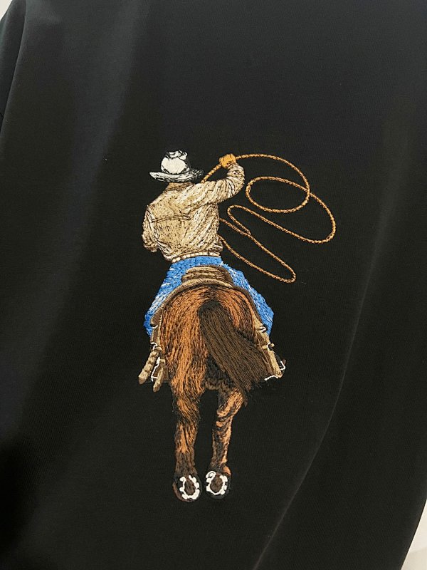 LOUIS VUITTON High Quality 320g Crew Neck Short Sleeve T-Shirt Style 1