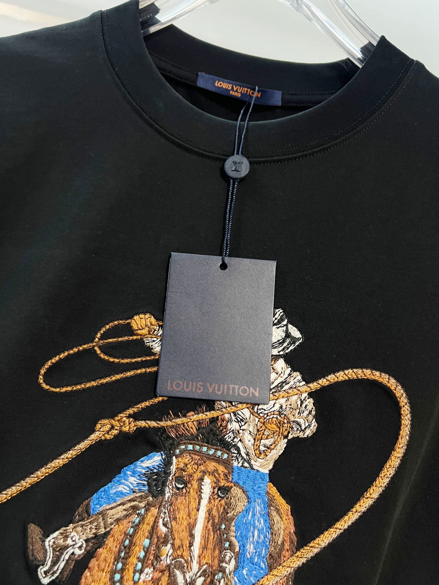 LOUIS VUITTON High Quality 320g Crew Neck Short Sleeve T-Shirt Style 1