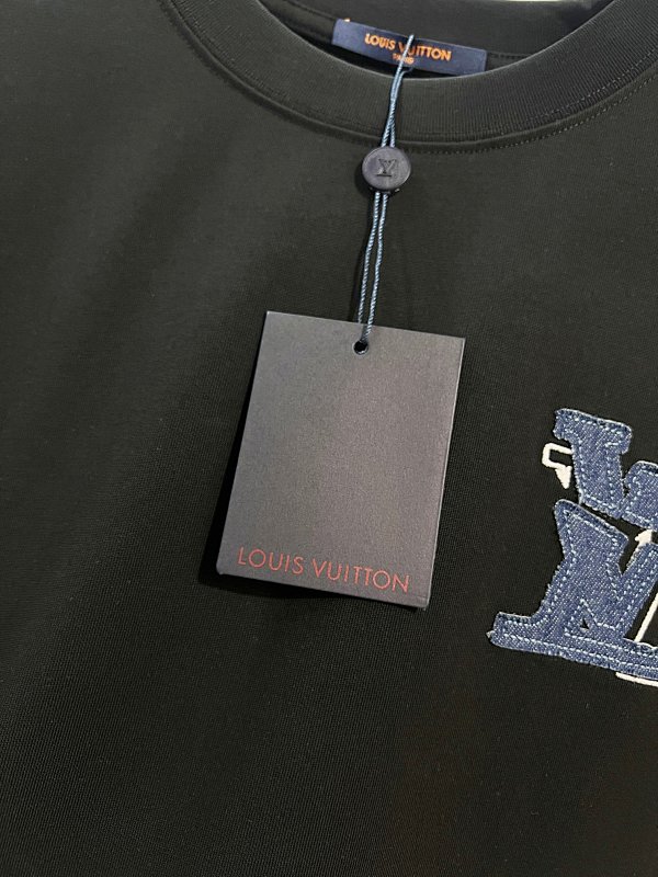 LOUIS VUITTON High Quality 320g Crew Neck Short Sleeve T-Shirt Style 21