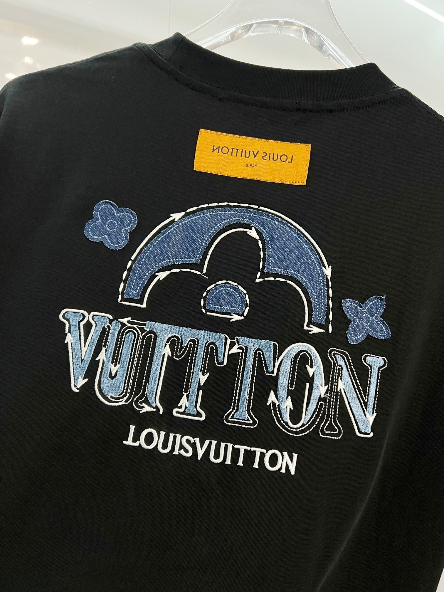 LOUIS VUITTON High Quality 320g Crew Neck Short Sleeve T-Shirt Style 21