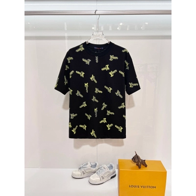 LOUIS VUITTON High Quality 320g Crew Neck Short Sleeve T-Shirt Style 2 01