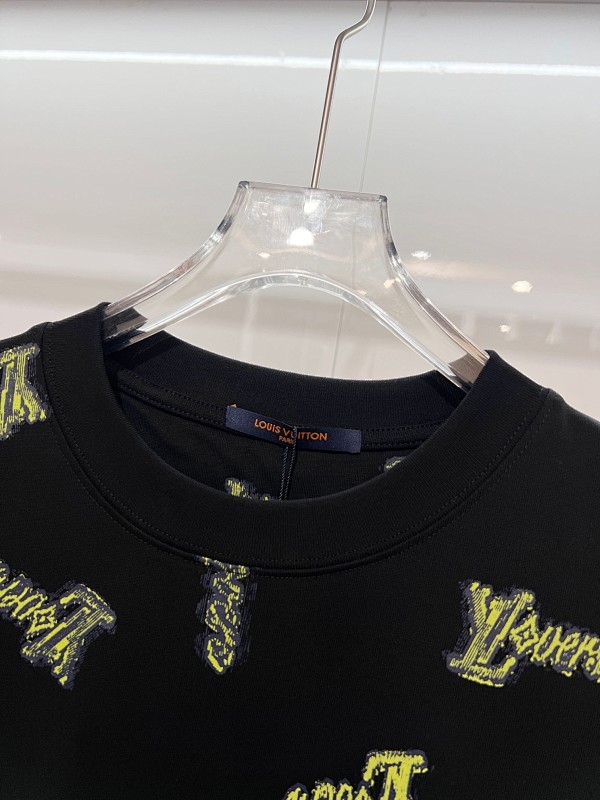LOUIS VUITTON High Quality 320g Crew Neck Short Sleeve T-Shirt Style 2