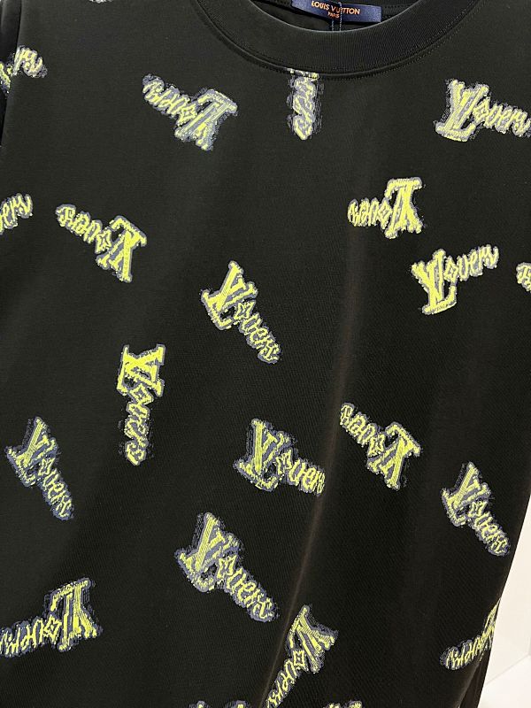 LOUIS VUITTON High Quality 320g Crew Neck Short Sleeve T-Shirt Style 2