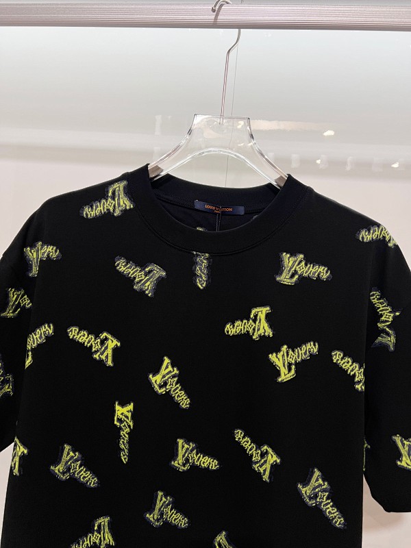 LOUIS VUITTON High Quality 320g Crew Neck Short Sleeve T-Shirt Style 2
