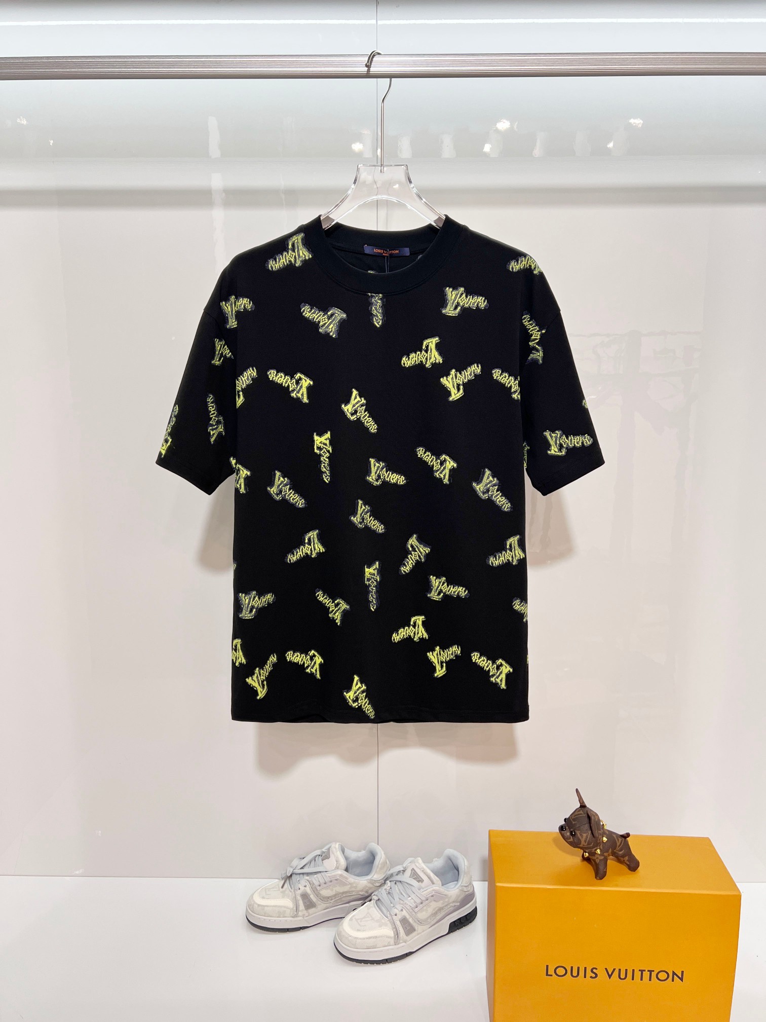 LOUIS VUITTON High Quality 320g Crew Neck Short Sleeve T-Shirt Style 2