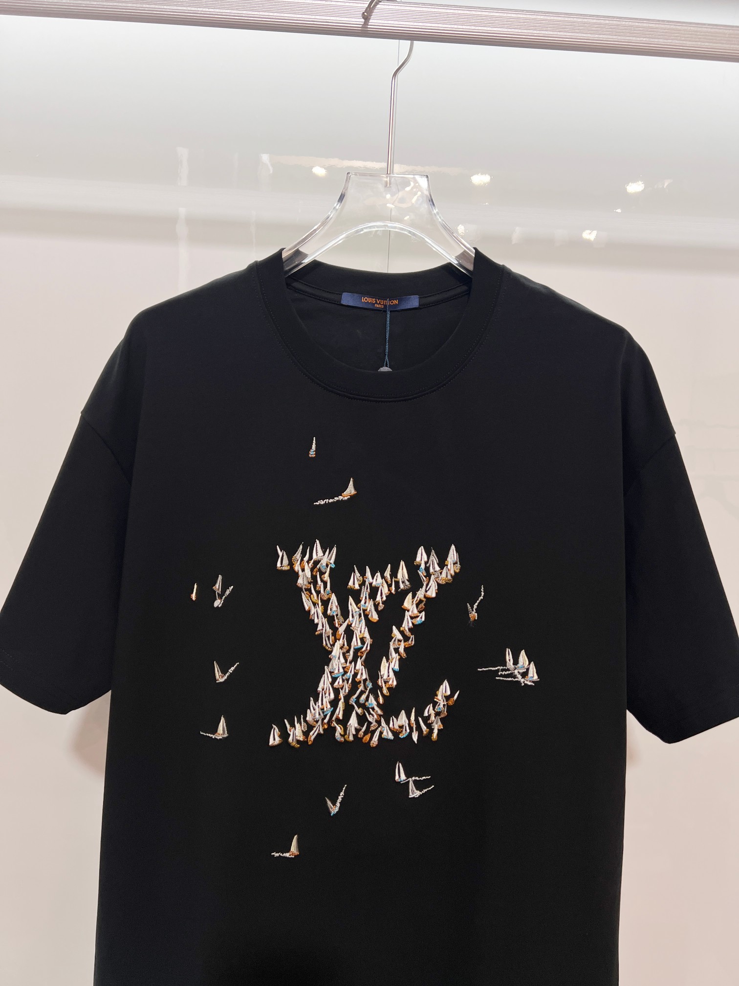 LOUIS VUITTON High Quality 320g Crew Neck Short Sleeve T-Shirt Style 3
