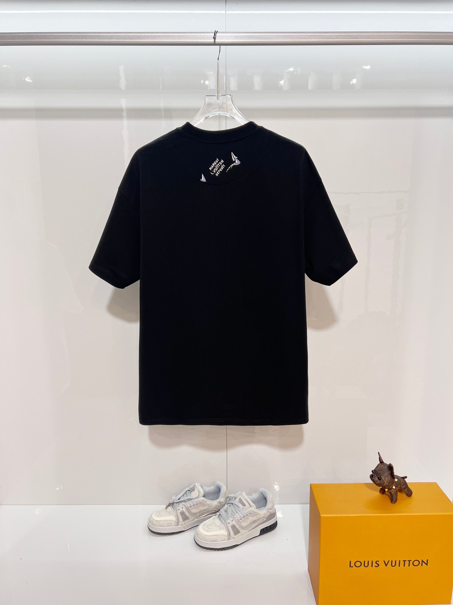 LOUIS VUITTON High Quality 320g Crew Neck Short Sleeve T-Shirt Style 3
