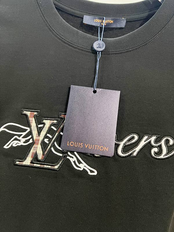 LOUIS VUITTON High Quality 320g Crew Neck Short Sleeve T-Shirt Style 4