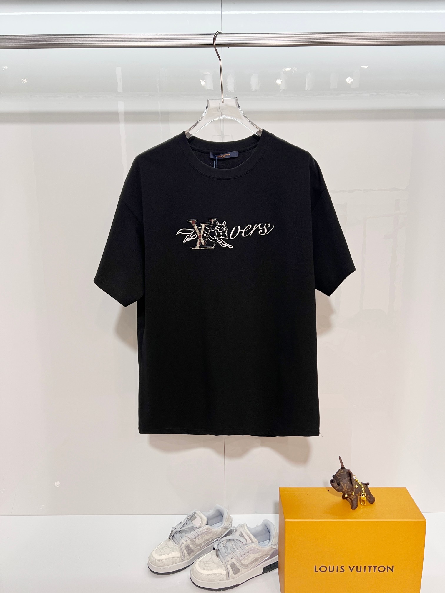 LOUIS VUITTON High Quality 320g Crew Neck Short Sleeve T-Shirt Style 4