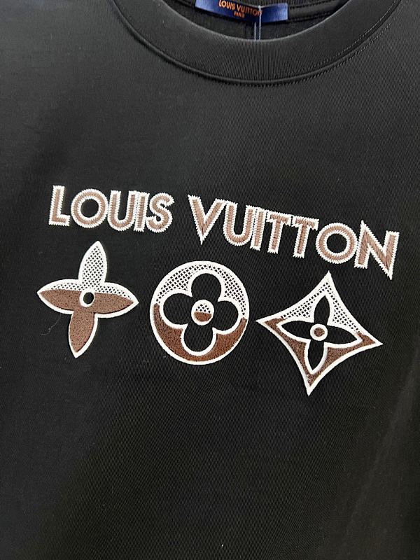 LOUIS VUITTON High Quality 320g Crew Neck Short Sleeve T-Shirt Style 6