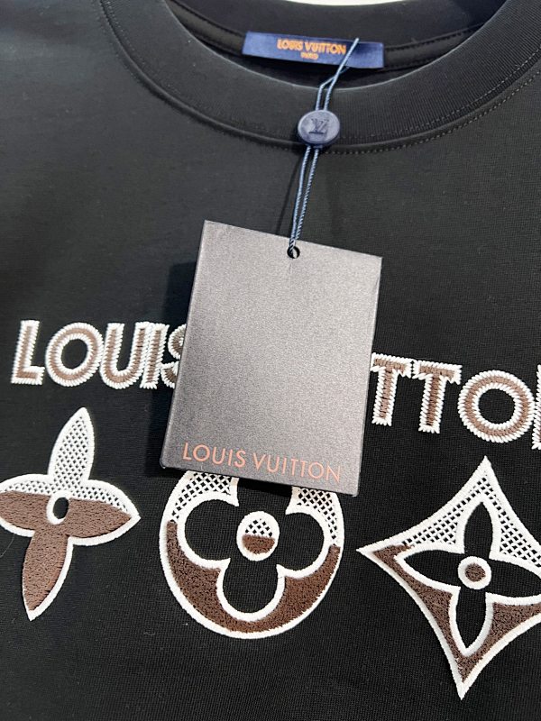LOUIS VUITTON High Quality 320g Crew Neck Short Sleeve T-Shirt Style 6