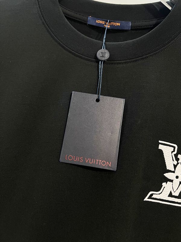 LOUIS VUITTON High Quality 320g Crew Neck Short Sleeve T-Shirt Style 7