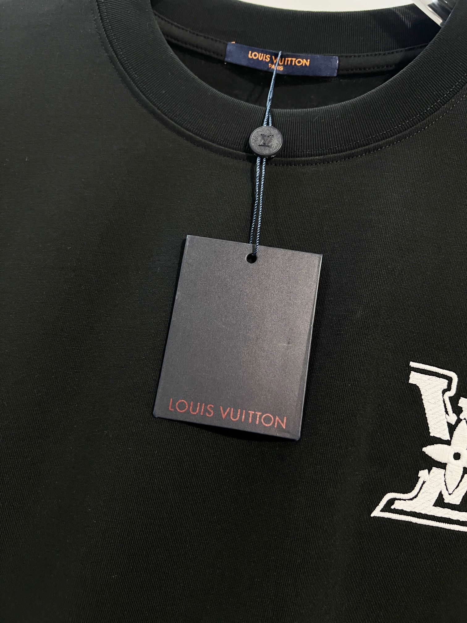 LOUIS VUITTON High Quality 320g Crew Neck Short Sleeve T-Shirt Style 7