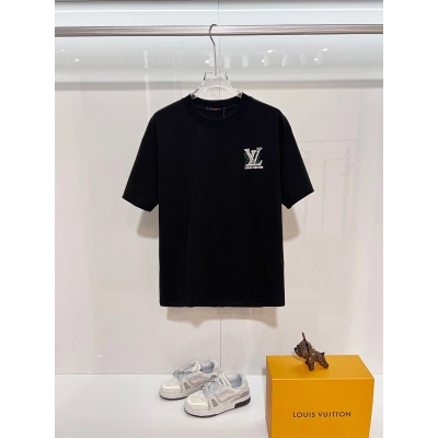 LOUIS VUITTON High Quality 320g Crew Neck Short Sleeve T-Shirt Style 8 01