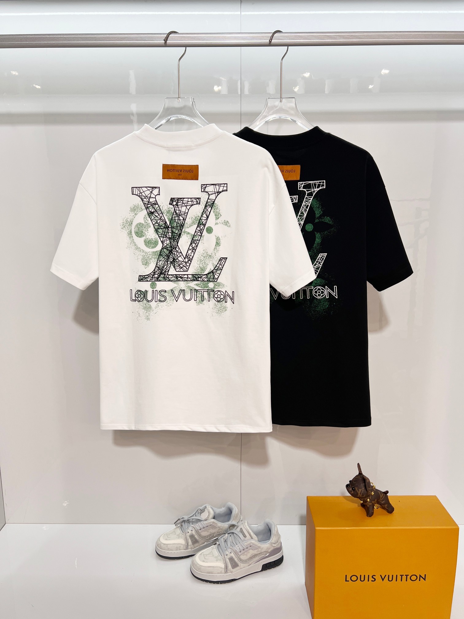 LOUIS VUITTON High Quality 320g Crew Neck Short Sleeve T-Shirt Style 8