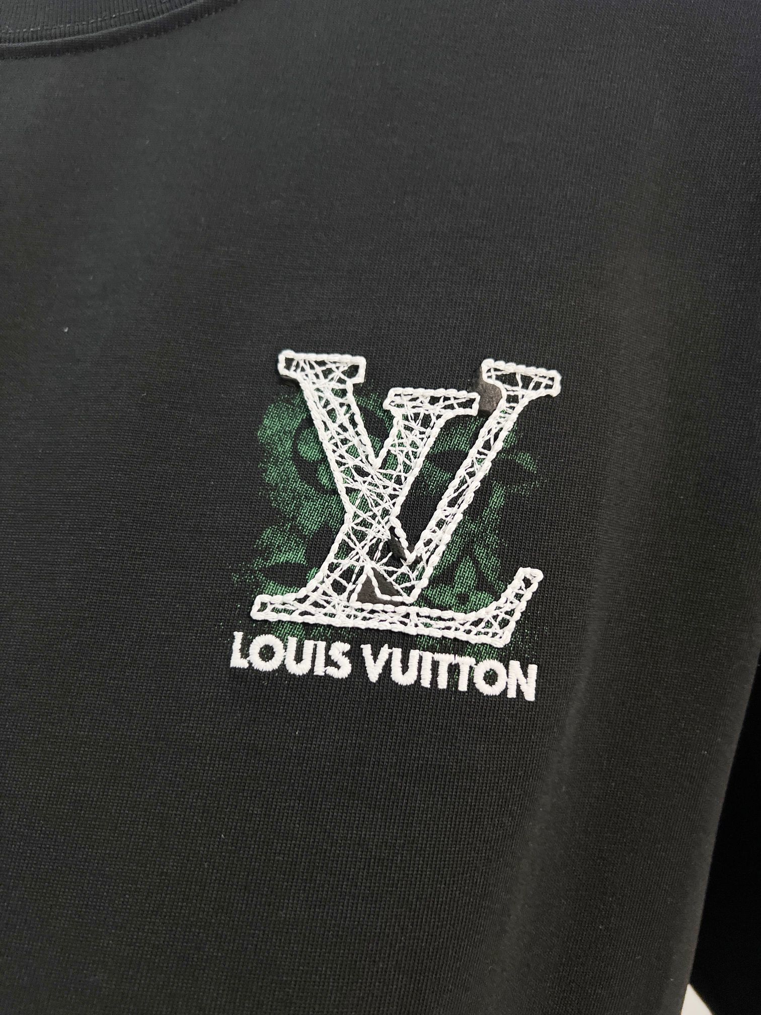 LOUIS VUITTON High Quality 320g Crew Neck Short Sleeve T-Shirt Style 8