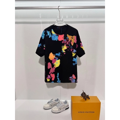 LOUIS VUITTON High Quality 320g Crew Neck Short Sleeve T-Shirt Style 9 01