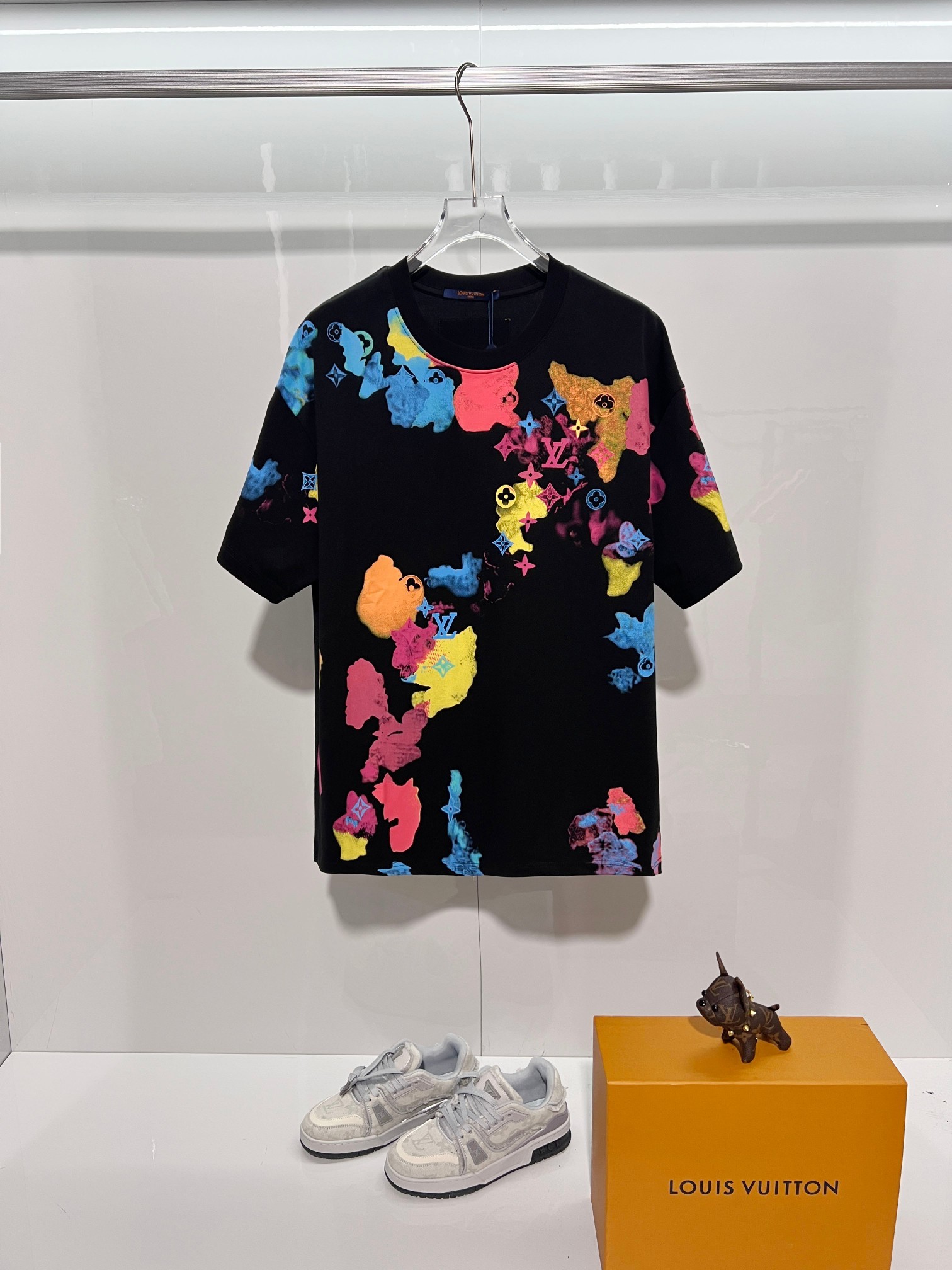 LOUIS VUITTON High Quality 320g Crew Neck Short Sleeve T-Shirt Style 9