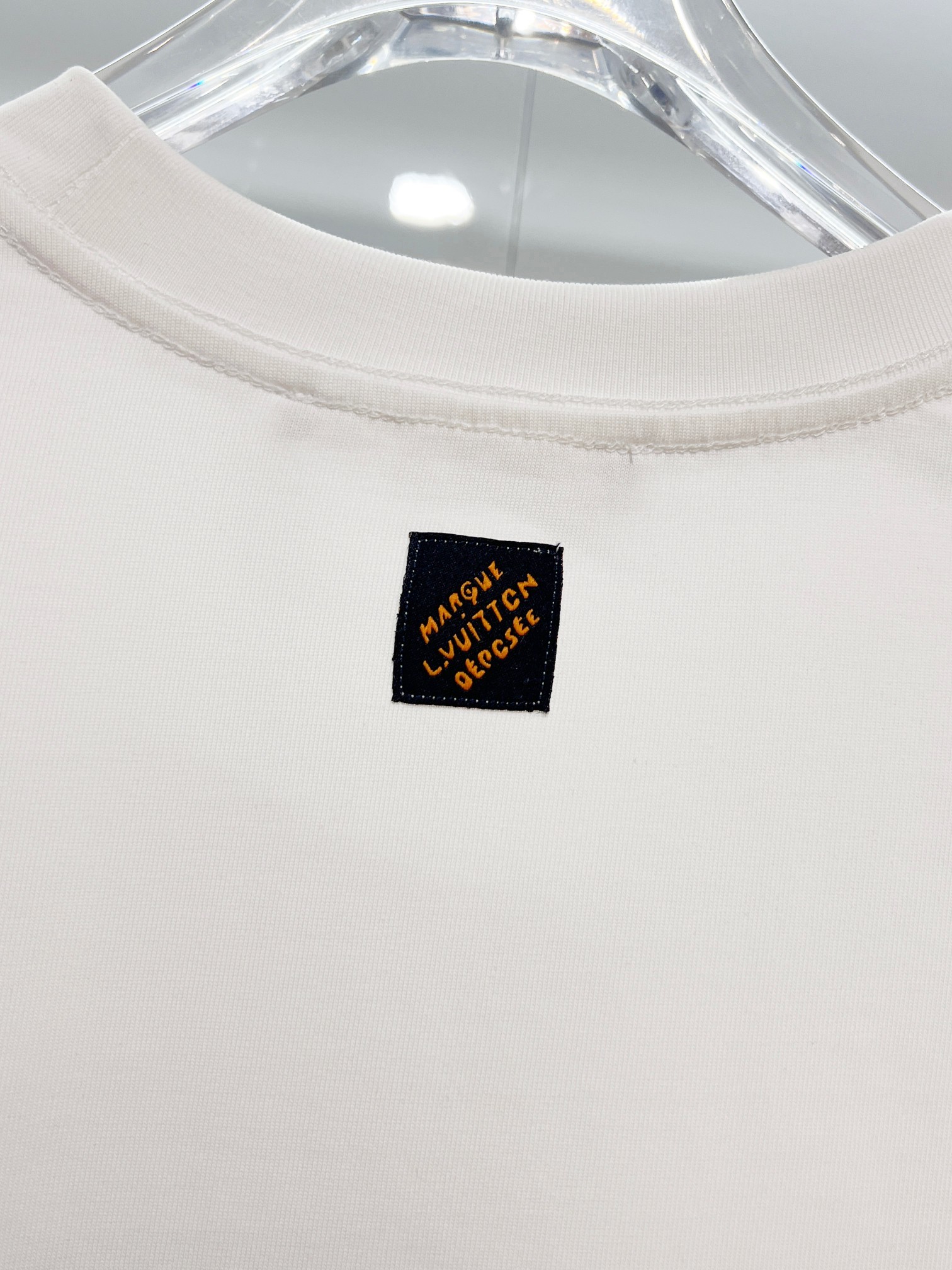 LOUIS VUITTON High Quality 320g Crew Neck White Short Sleeve T-Shirt