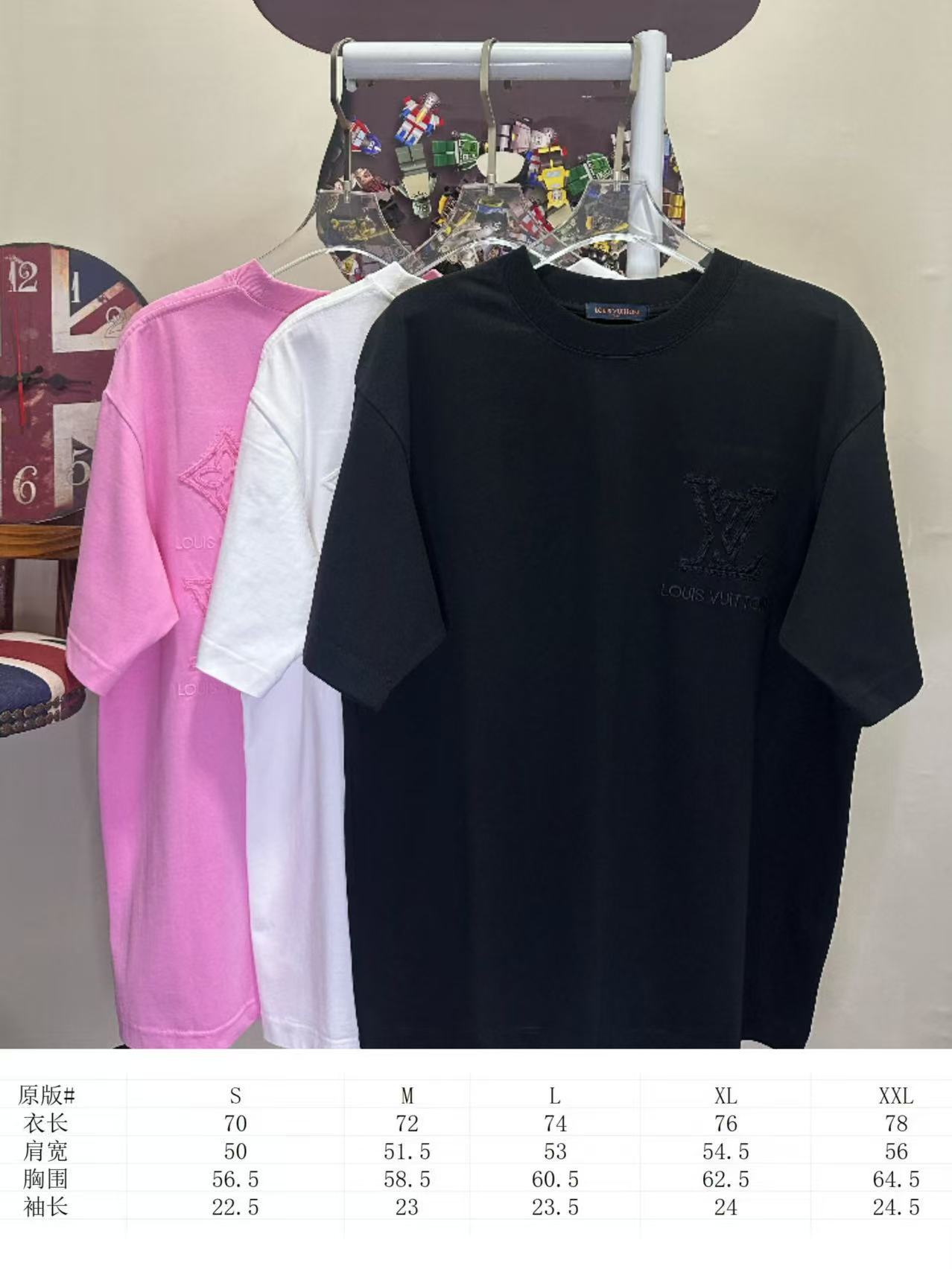 LOUIS VUITTON L26212 Short Sleeve T-Shirt Style 1