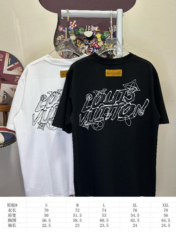 LOUIS VUITTON L26612 Short Sleeve T-Shirt Style 1