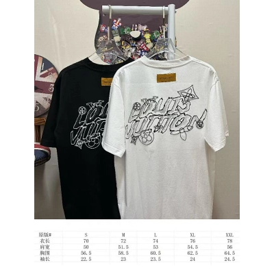 LOUIS VUITTON L26612 Short Sleeve T-Shirt Style 2 02