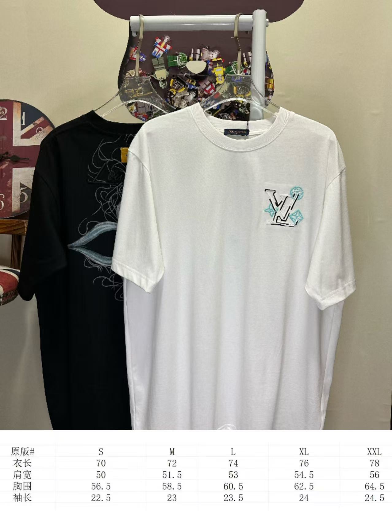 LOUIS VUITTON L26613 Short Sleeve T-Shirt Style 1