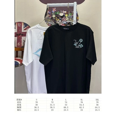 LOUIS VUITTON L26613 Short Sleeve T-Shirt Style 2 02