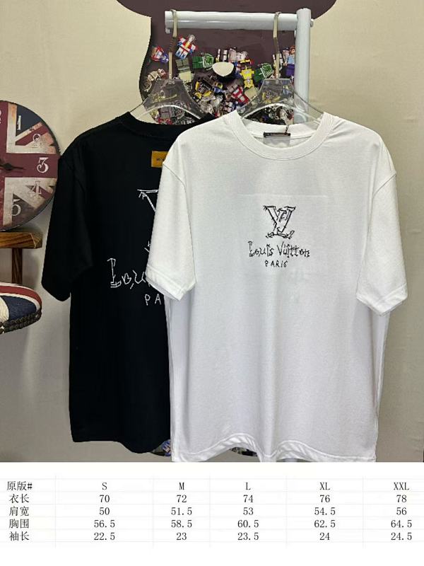 LOUIS VUITTON L26618 Short Sleeve T-Shirt Style 1