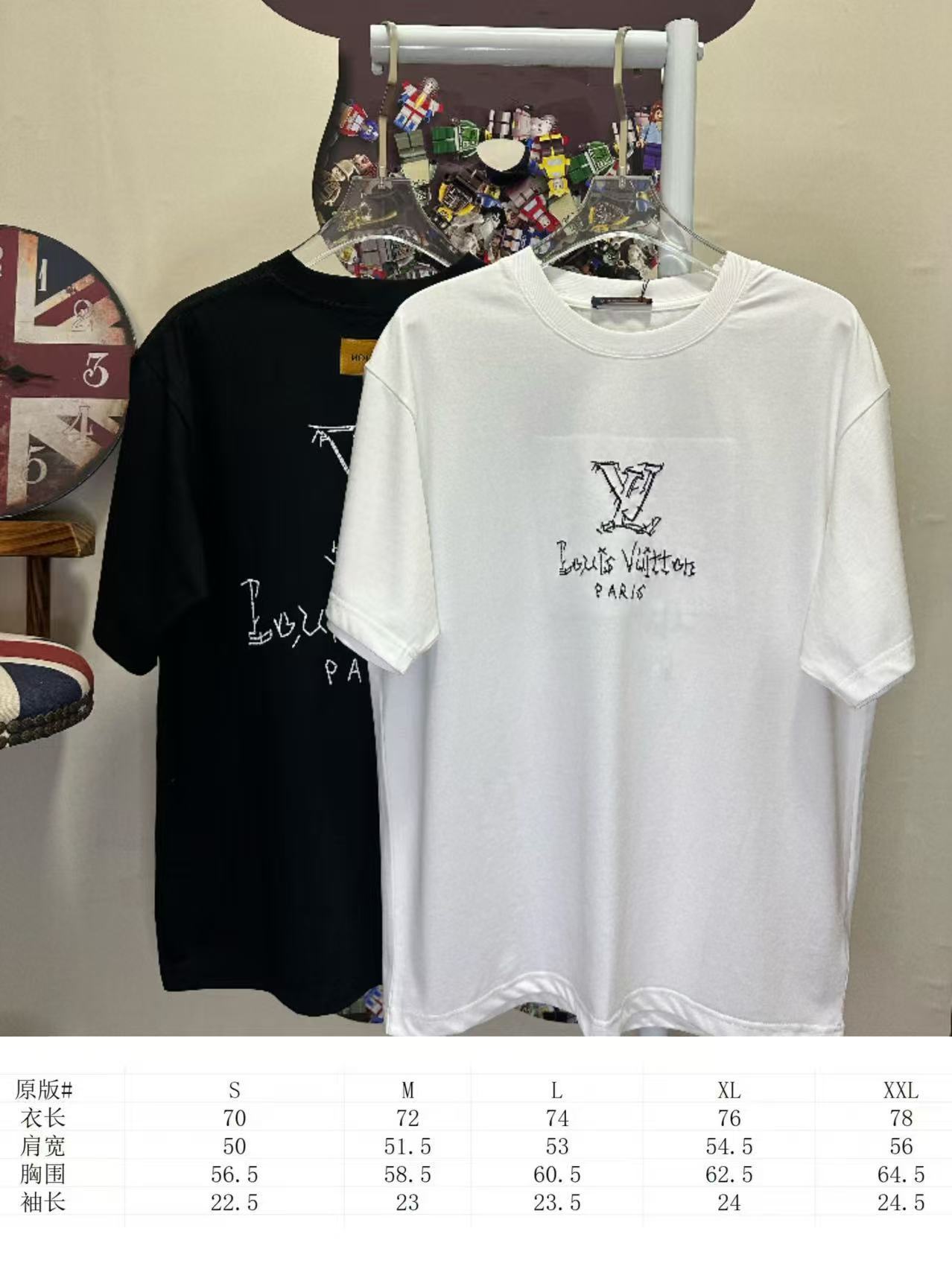 LOUIS VUITTON L26618 Short Sleeve T-Shirt Style 1
