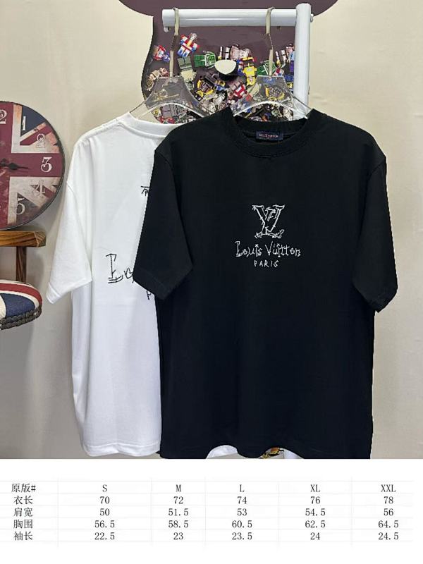 LOUIS VUITTON L26618 Short Sleeve T-Shirt Style 2