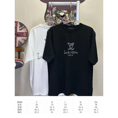 LOUIS VUITTON L26618 Short Sleeve T-Shirt Style 2 02