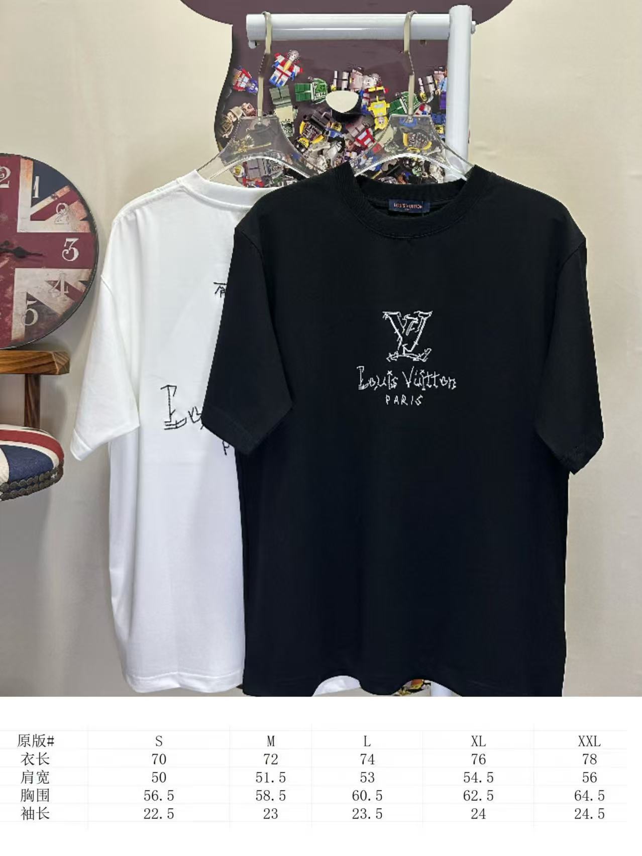LOUIS VUITTON L26618 Short Sleeve T-Shirt Style 2