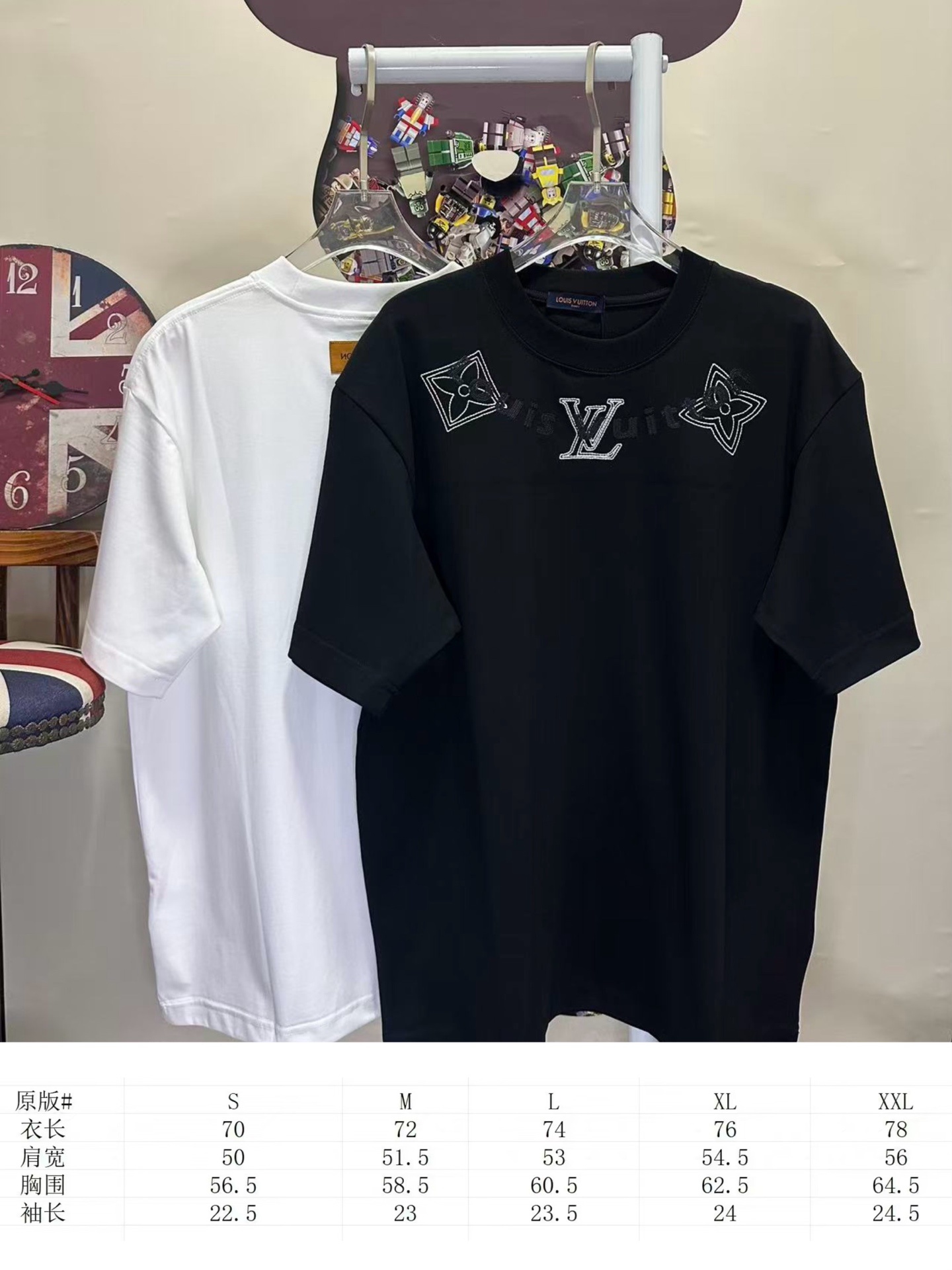 LOUIS VUITTON L26754 Short Sleeve T-Shirt Style 1