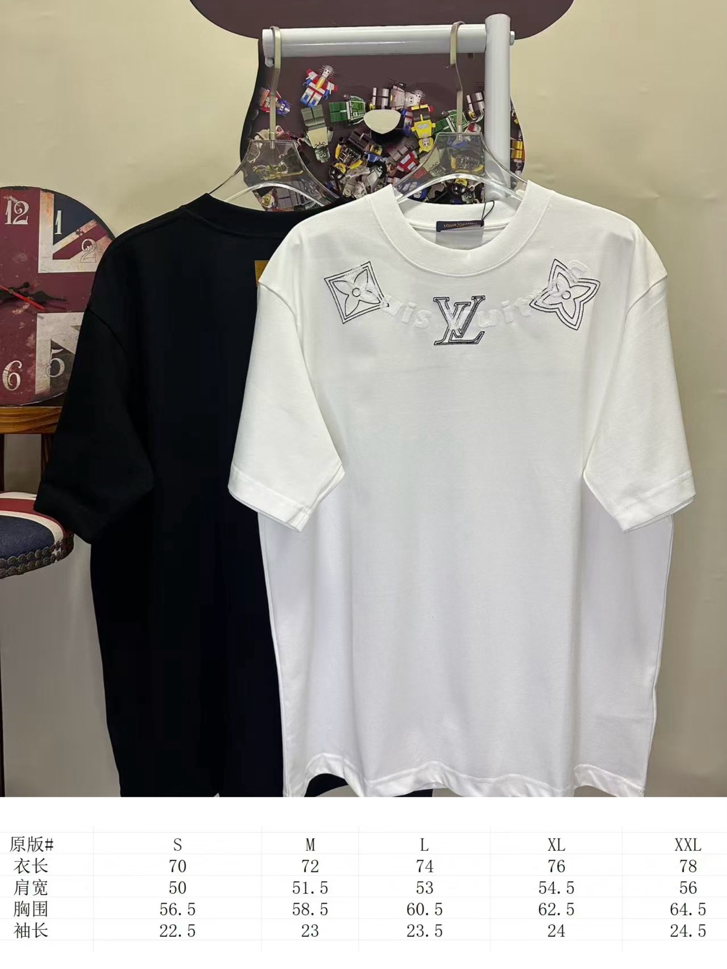 LOUIS VUITTON L26754 Short Sleeve T-Shirt Style 2