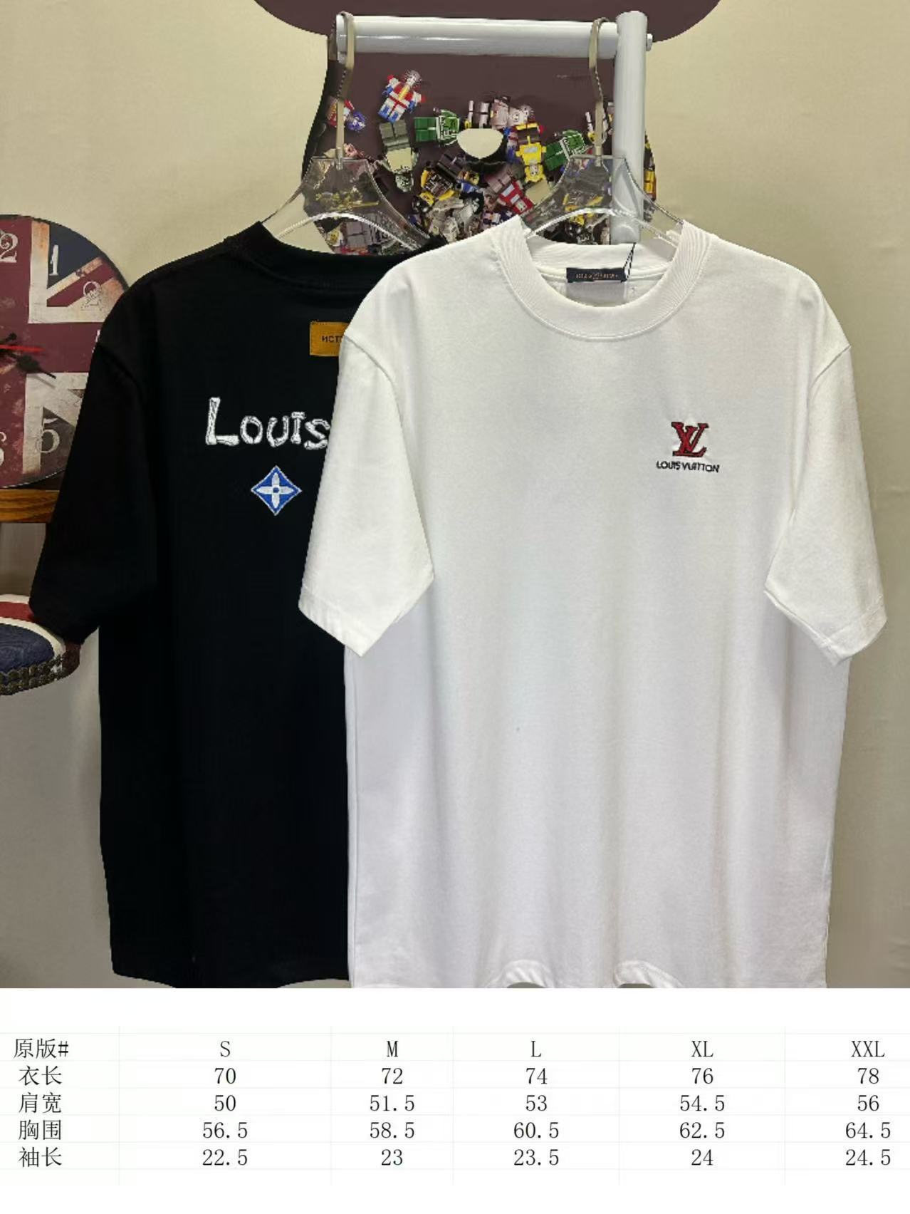LOUIS VUITTON L26767 Short Sleeve T-Shirt Style 1