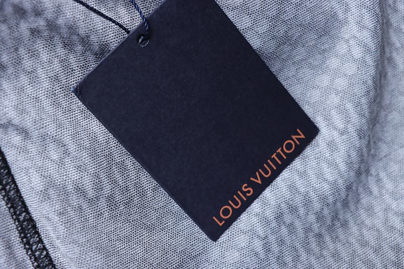 LOUIS VUITTON Letter Checkerboard Logo Black Shorts