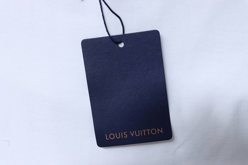 LOUIS VUITTON Letter Embroidery Logo Short Sleeve T-Shirt Style 1