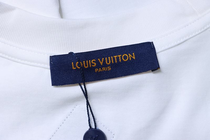LOUIS VUITTON Letter Embroidery Logo Short Sleeve T-Shirt Style 1