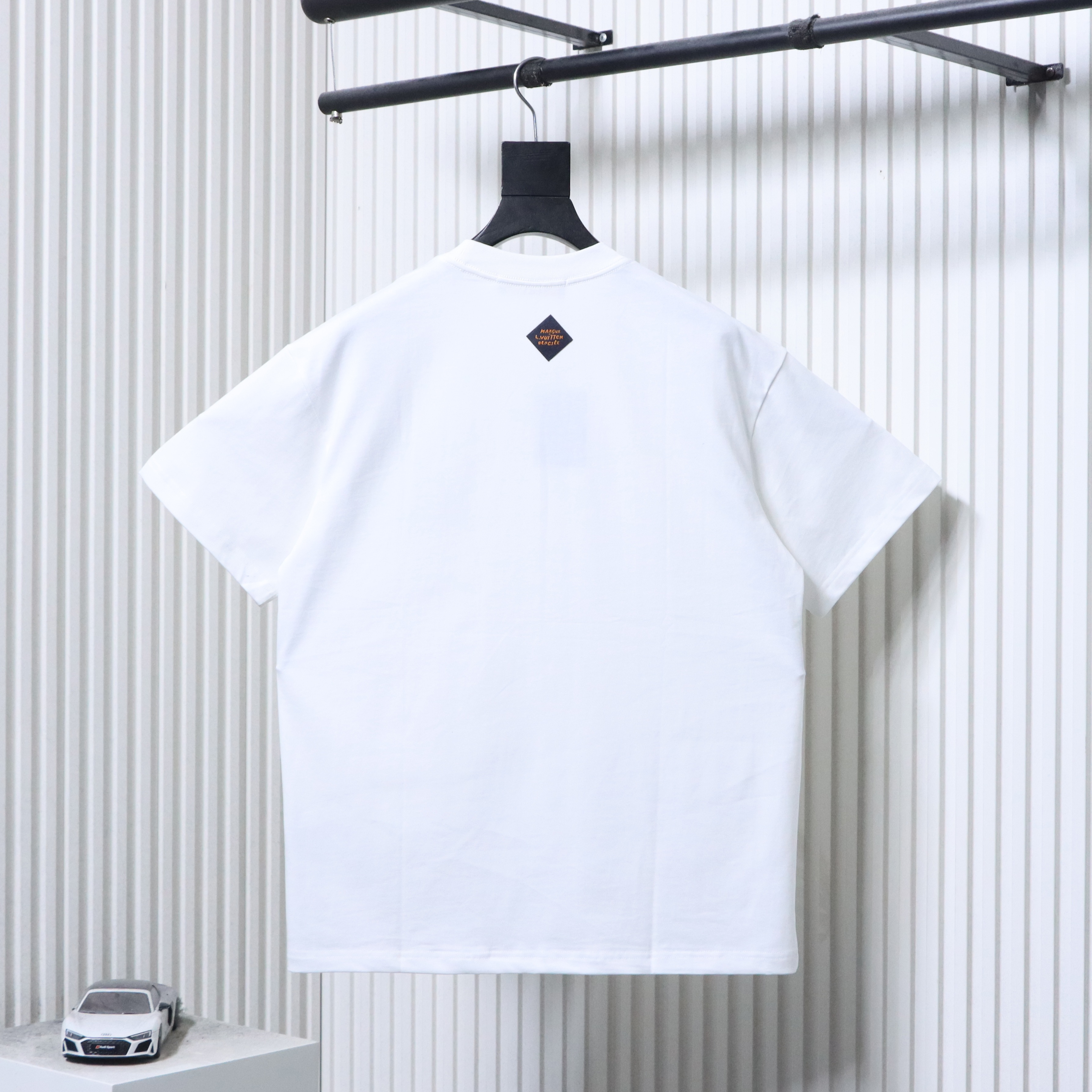 LOUIS VUITTON Letter Embroidery Logo Short Sleeve T-Shirt Style 1
